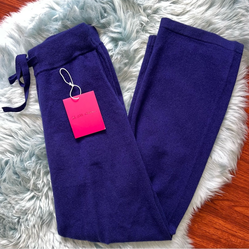 The elder statesman classic women’s cashmere lounge pant midnight size XS